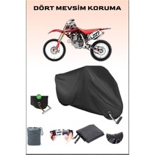 Breen Honda Crf 150 R Için Kilit Uyumlu Siyah Motosiklet Branda, Güvenli, Su Geçirmez