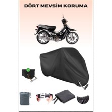 Breen Kuba XY100-E Için Kilit Uyumlu Siyah Motosiklet Branda, Güvenli, Su Geçirmez