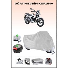 Breen Rks Titanic 150-S Için Arka Çanta Ve Kilit Uyumlu Gri Motosiklet Branda, Güvenli