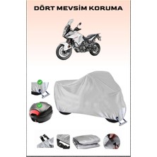 Breen Ktm 1290 Super Adventure T Için Arka Çanta Ve Kilit Uyumlu Gri Motosiklet Branda, Güvenli