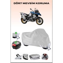 Breen Bmw R 1250 Gs Adventure Için Arka Çanta Ve Kilit Uyumlu Gri Motosiklet Branda, Güvenli