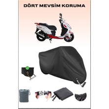 Breen Arora Ar 150 T8-H Joker Için Kilit Uyumlu Siyah Motosiklet Branda, Güvenli, Su Geçirmez