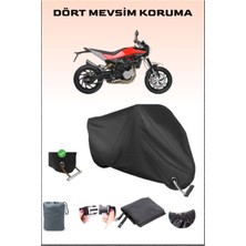 Husqvarna Nuda 900 Için Kilit Uyumlu Siyah Motosiklet Branda, Güvenli, Su Geçirmez