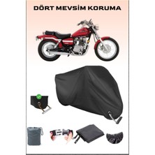 Breen Honda Cmx 250 Rebel Için Kilit Uyumlu Siyah Motosiklet Branda, Güvenli, Su Geçirmez