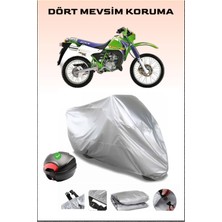 Breen Kawasaki Kmx 125 Arka Çanta Uyumlu Motosiklet Branda Su Geçirmez Dayanıklı Kumaş