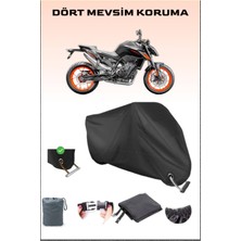Breen Ktm 790 Duke Için Kilit Uyumlu Siyah Motosiklet Branda, Güvenli, Su Geçirmez