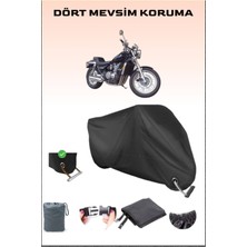 Breen Kawasaki Zl 600 Için Kilit Uyumlu Siyah Motosiklet Branda, Güvenli, Su Geçirmez