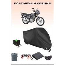 Breen Kanuni Windys 150 Lx Için Kilit Uyumlu Siyah Motosiklet Branda, Güvenli, Su Geçirmez