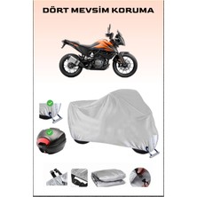 Ktm 390 Adventure Için Arka Çanta Ve Kilit Uyumlu Gri Motosiklet Branda, Güvenli