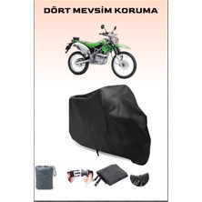 Breen Kawasaki Klx 150 L Uyumlu Siyah Motorsiklet Branda, Motor Örtüsü