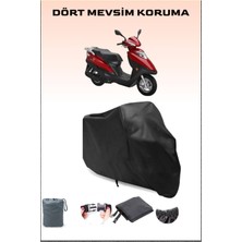 Haojue Hj 125T-10 Uyumlu Siyah Motorsiklet Branda, Motor Örtüsü