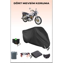 Breen Kuba Çita 180R Gold Için Kilit Uyumlu Siyah Motosiklet Branda, Güvenli, Su Geçirmez