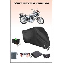 Breen Kuba Çita 180R Için Kilit Uyumlu Siyah Motosiklet Branda, Güvenli, Su Geçirmez