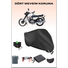 Breen Jawa 350 Twin Sport Için Kilit Uyumlu Siyah Motosiklet Branda, Güvenli, Su Geçirmez