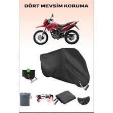 Breen Arora Ar 200 Gy Cross Için Kilit Uyumlu Siyah Motosiklet Branda, Güvenli, Su Geçirmez