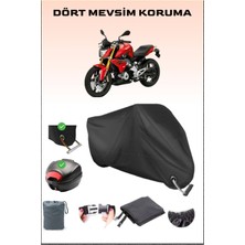 Bmw G 310 R Için Arka Çanta Ve Kilit Uyumlu Siyah Motosiklet Branda, Güvenli
