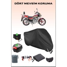 Breen Arora Ar 200-16C Jaguar Için Arka Çanta ve Kilit Uyumlu Siyah Motosiklet Branda, Güvenli