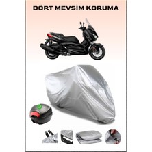 Breen Yamaha X-Max 400 Iron Max Arka Çanta Uyumlu Motosiklet Branda Su Geçirmez Dayanıklı Kumaş