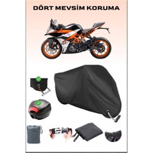 Ktm 390 Rc Için Arka Çanta Ve Kilit Uyumlu Siyah Motosiklet Branda, Güvenli