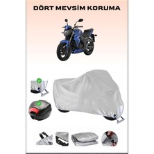 Breen Sym Wolf Sb 250 Nı Için Arka Çanta Ve Kilit Uyumlu Gri Motosiklet Branda, Güvenli