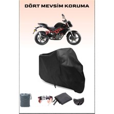 Breen Benelli Bn 125 Uyumlu Siyah Motorsiklet Branda, Motor Örtüsü