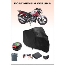 Breen Arora Ar 185-16 Fırtına Arka Çanta Uyumlu Siyah Motosiklet Branda Su Geçirmez Dayanıklı Kumaş