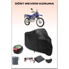 Breen Kanuni Cross 250 Arka Çanta Uyumlu Siyah Motosiklet Branda Su Geçirmez Dayanıklı Kumaş