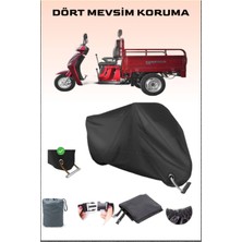 Breen Yuki Yk-24 Aydos Için Kilit Uyumlu Siyah Motosiklet Branda, Güvenli, Su Geçirmez