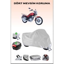 Breen Kanuni Bora 125 Için Arka Çanta Ve Kilit Uyumlu Gri Motosiklet Branda, Güvenli