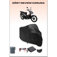 Rks Rodos 100 Uyumlu Siyah Motorsiklet Branda, Motor Örtüsü