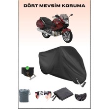 Breen Honda Nt 700 V Deauville Abs Için Kilit Uyumlu Siyah Motosiklet Branda, Güvenli, Su Geçirmez