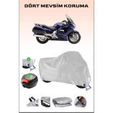 Breen Honda St 1300 Pan European Için Arka Çanta Ve Kilit Uyumlu Gri Motosiklet Branda, Güvenli