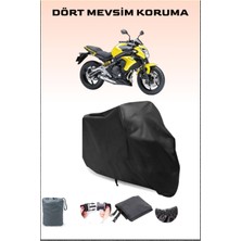 Breen Kawasaki Er-6 N Uyumlu Siyah Motorsiklet Branda, Motor Örtüsü