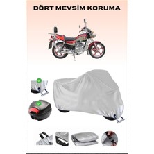 Arora Ar 200-16C Jaguar Için Arka Çanta Ve Kilit Uyumlu Gri Motosiklet Branda, Güvenli