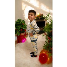 Çocuk Pijama Takımı Büyük Boy Ribanalı Tezgah Altı