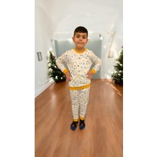 Çocuk Pijama Takımı Büyük Boy Ribanalı Tezgah Altı