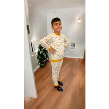 Çocuk Pijama Takımı Büyük Boy Ribanalı Tezgah Altı