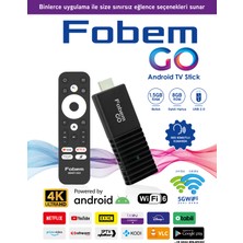 Fobem Go 4K Stick Android Tv Box Medya Oynatıcı -  Wi-Fi6 1.5 GB Ram 8 GB Hafıza