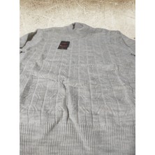 Inci Butik Boxer - Büyük Yarım Balıkçı Yaka Beden Erkek Triko Kışlık Kazak Renkli Çizgili Düz Çeşitler