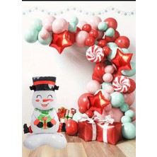 Cugy New Year & Yeni Yıl Yılbaşı Kardan Adam Konseptli Özel Gün Parti Kutlama Seti