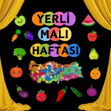 Ti Play Tutum ve Yerli Malı Haftası Okul Pano Süsü