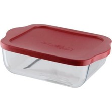 Borcam 59034 Kare Tepsi Plastik Kapaklı