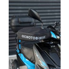 Motobros Motosiklet Elcik Rüzgarlık Motor Elcik Koruma Universal Scooter  (Kürklü ve Su Geçirmez)