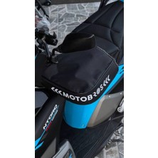 Motobros Motosiklet Elcik Rüzgarlık Motor Elcik Koruma Universal Scooter  (Kürklü ve Su Geçirmez)