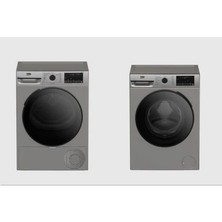 Beko Cmx 10120 S Gri Çamaşır Makinesi + Kmx 1000 S Gri Kurutma Makinesi