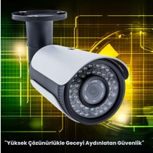 Kadraj Güvenlik Kamera Seti - 4 Kameralı - 5 Mp Sony Seculens Full Hd Gece Görüşü 2 Tb Disk + Ses Alma