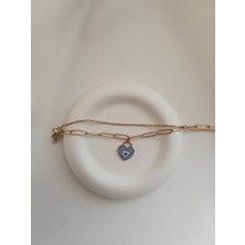 Minne Jewelry Çelik Kalpli Bileklik - Kalpli Bileklik - Çelik Bileklik