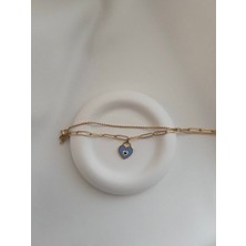 Minne Jewelry Çelik Kalpli Bileklik - Kalpli Bileklik - Çelik Bileklik