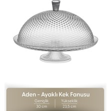 Fhilli Aden - Ayaklı Kek Fanusu Cam 30 cm