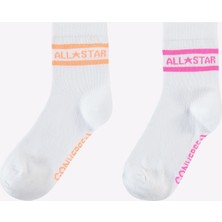 Converse Star Chevron Double Stripe Anklet Kadın 2'li Çorap